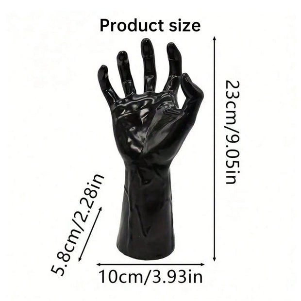 Gothic Halloween Indoor Decor: 12-Pack Bat Sticker Wall Hangings (Spooky Hands & Lit Candles) for Gothic Walls