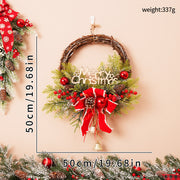 Christmas 40CM PE Wreath Door Hanging Vine Ring Decoration Outdoor Hanging Decor