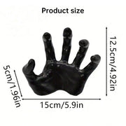 Gothic Halloween Indoor Decor: 12-Pack Bat Sticker Wall Hangings (Spooky Hands & Lit Candles) for Gothic Walls