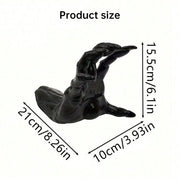 Gothic Halloween Indoor Decor: 12-Pack Bat Sticker Wall Hangings (Spooky Hands & Lit Candles) for Gothic Walls