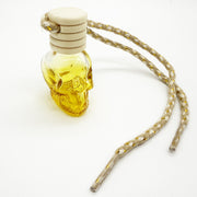 8ML five-line cover color spray skull glass bottle pendant empty bottle wooden cover new style multi-color Halloween