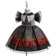 Halloween New Kids Costume Princess Dress Little Witch Cosplay Festival Performance Gown