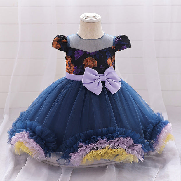 Kids Party Costume Cosplay Witch Dress Tutu Skirt Princess Dress
