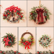 Christmas 40CM PE Wreath Door Hanging Vine Ring Decoration Outdoor Hanging Decor