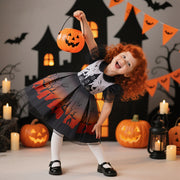 Halloween New Kids Costume Princess Dress Little Witch Cosplay Festival Performance Gown