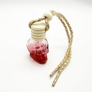 8ML five-line cover color spray skull glass bottle pendant empty bottle wooden cover new style multi-color Halloween