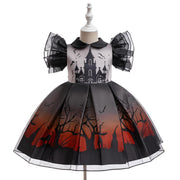 Halloween New Kids Costume Princess Dress Little Witch Cosplay Festival Performance Gown