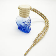 8ML five-line cover color spray skull glass bottle pendant empty bottle wooden cover new style multi-color Halloween