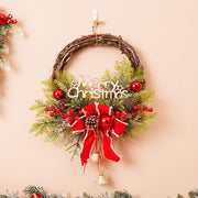 Christmas 40CM PE Wreath Door Hanging Vine Ring Decoration Outdoor Hanging Decor