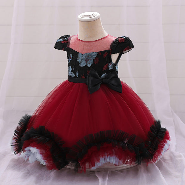 Kids Party Costume Cosplay Witch Dress Tutu Skirt Princess Dress